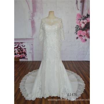 Querida vestido de noiva 2016 elegante vestido de noiva de renda